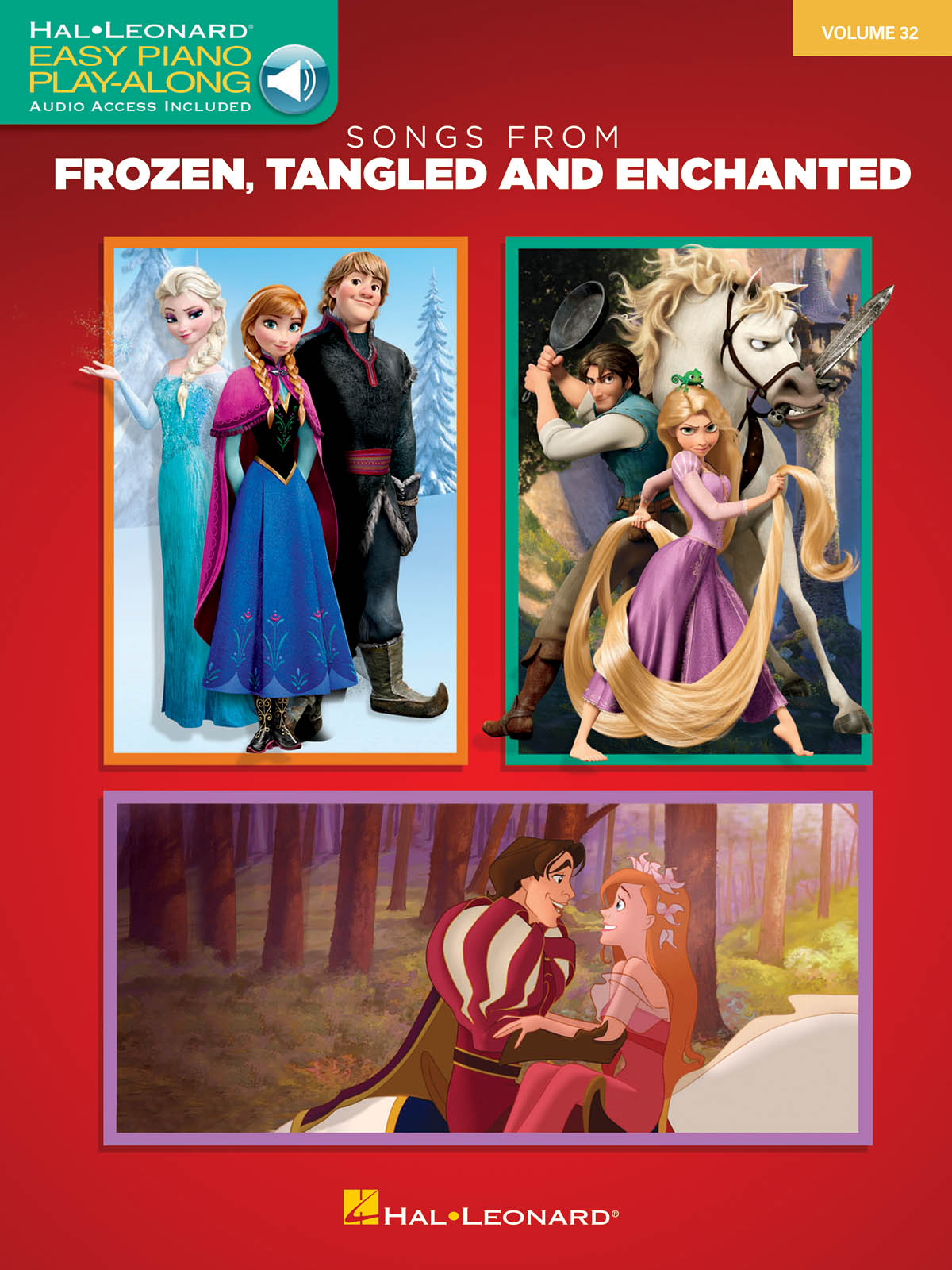 Songs from Frozen, Tangled and Enchanted - Easy Piano Play-Along Volume 32