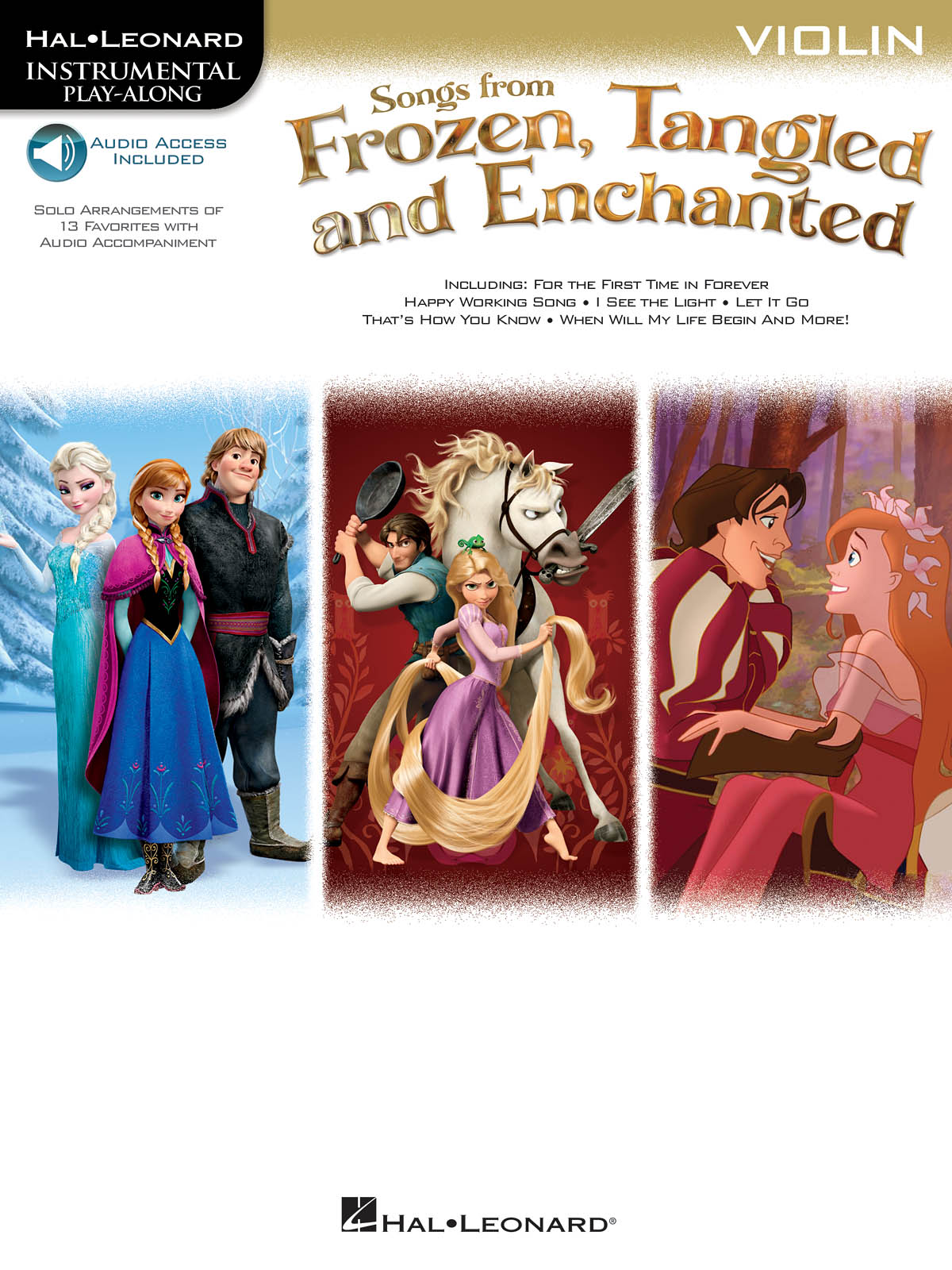 Songs From Frozen, Tangled & Enchanted - Violin - Instrumental Play-Along