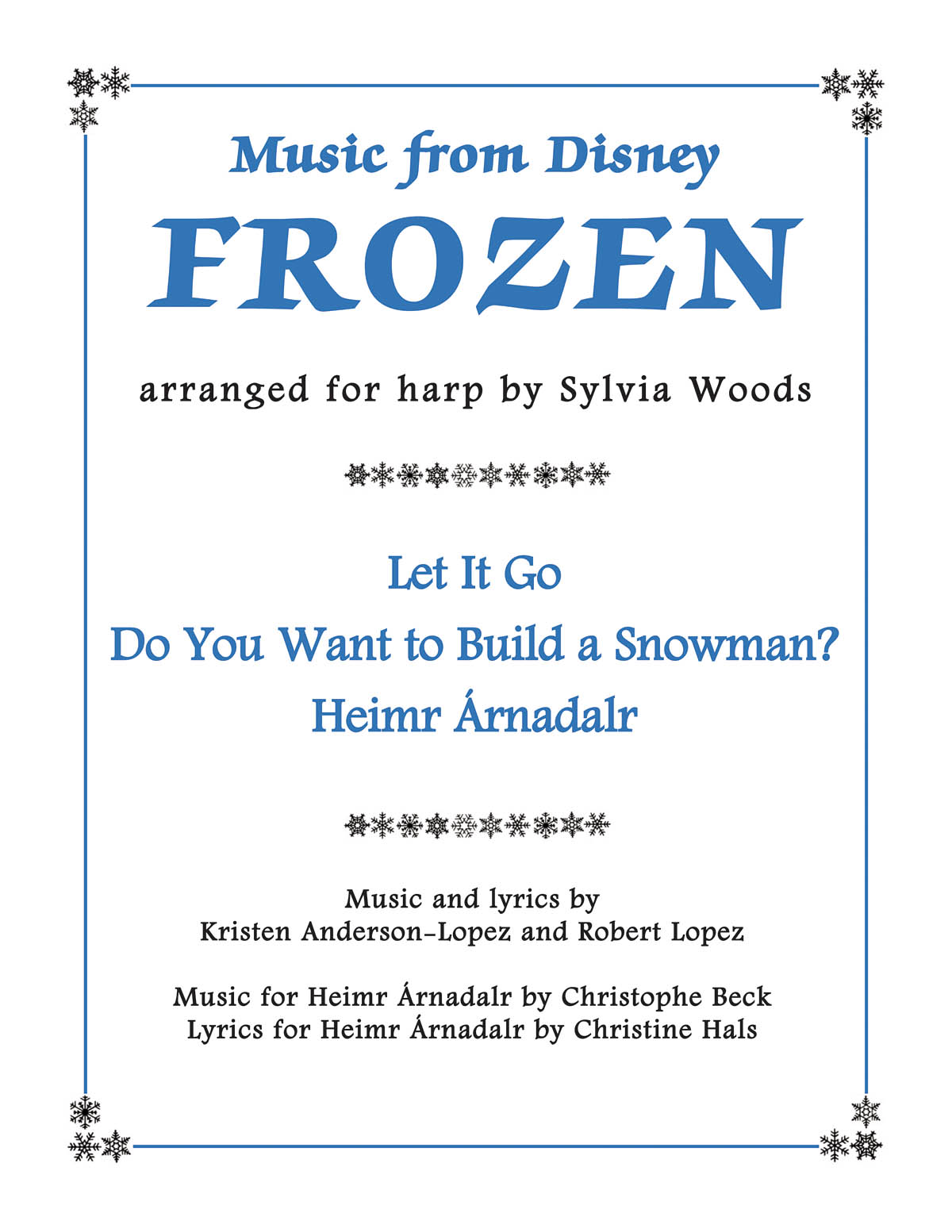 Music from Disney's Frozen for Harp