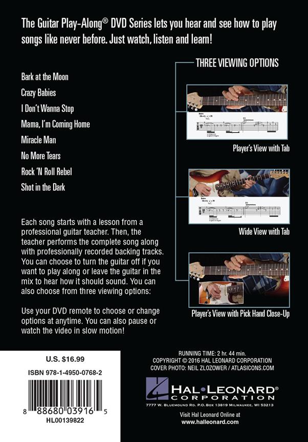 Ozzy Osbourne - Guitar Play-Along DVD Volume 44