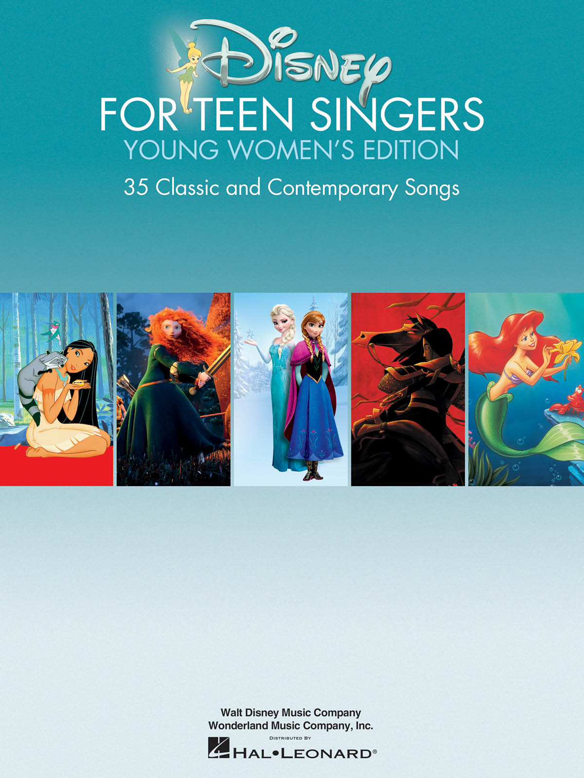 Disney for Teen Singers - Young Women's Edition - Classic and Contemporary Songs Especially Suitable for Teens - filmové písně pro zpěv a klavír