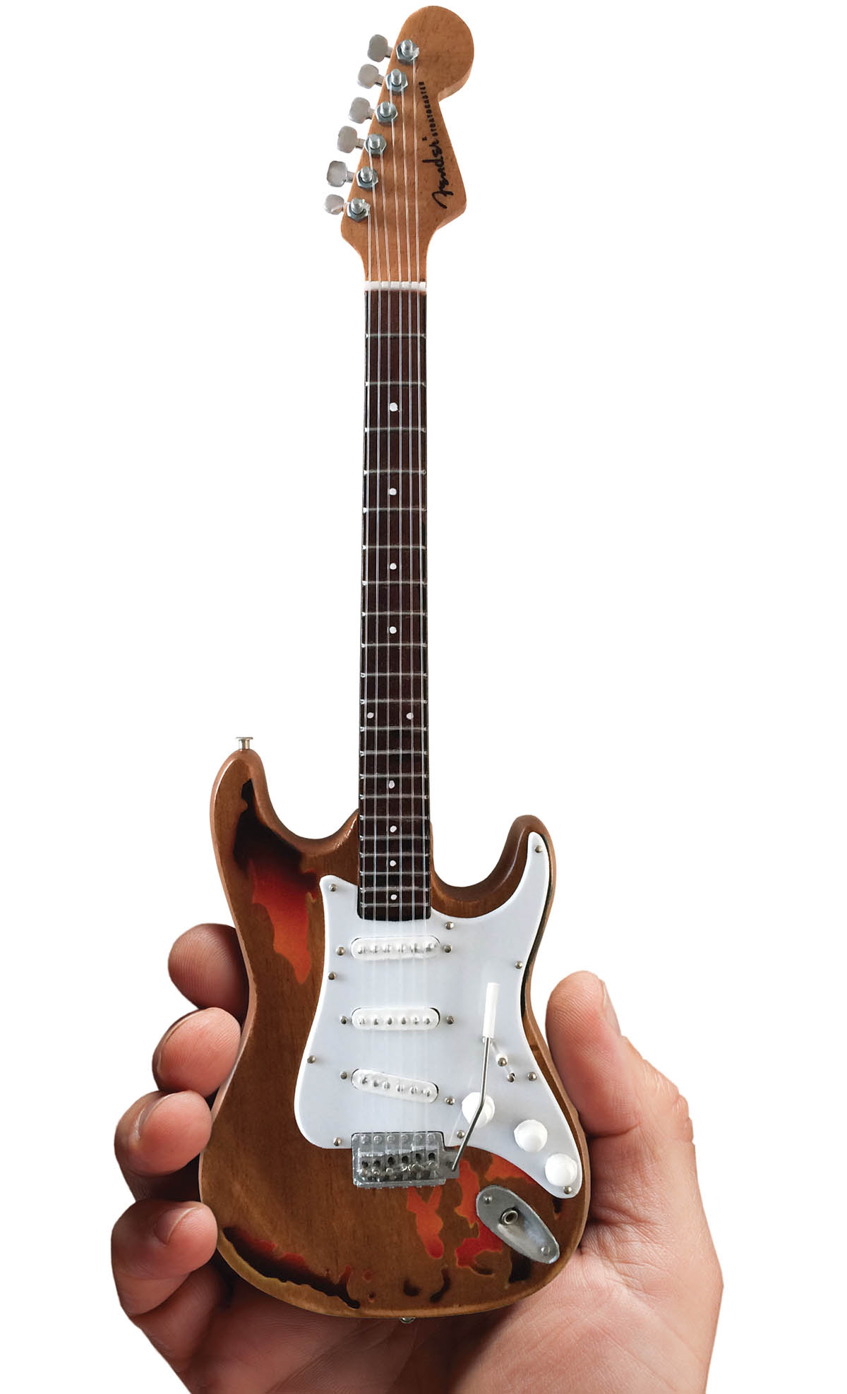 Fender Stratocaster - Aged Sunburst Distressed Finish - miniatura kytary