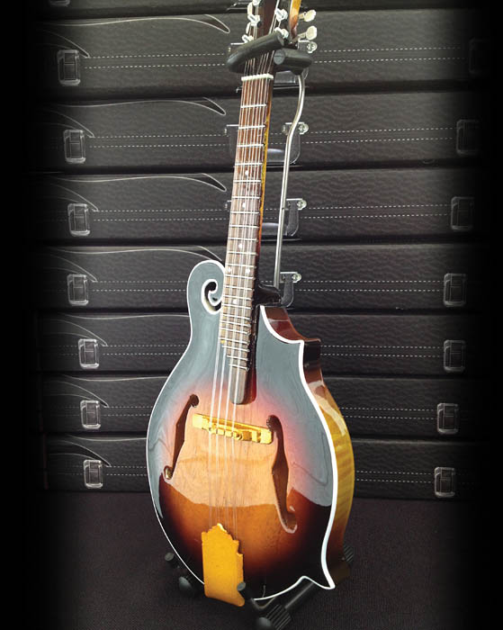 Classic Sunburst F-Style Mandolin Model - Miniature Guitar Replica Collectible - miniatury kytar