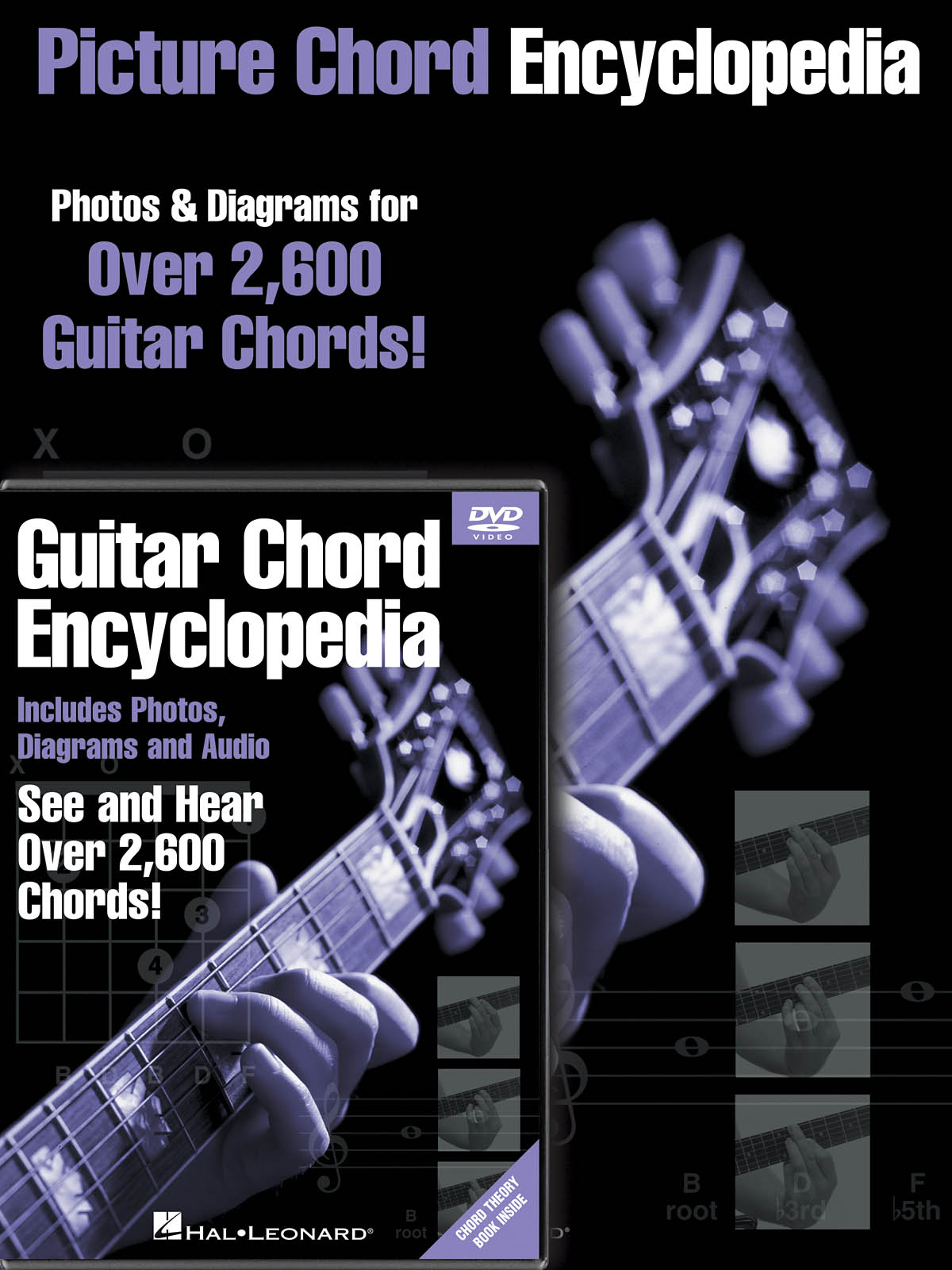 Guitar Chord Encyclopedia Pack - včetně knihy Encyklopedie obrázkových akordů pro kytaru a DVD