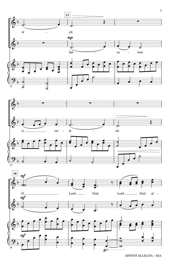 Advent Alleluia - with Salvation Is Created and Let All Mortal Flesh Keep Silence