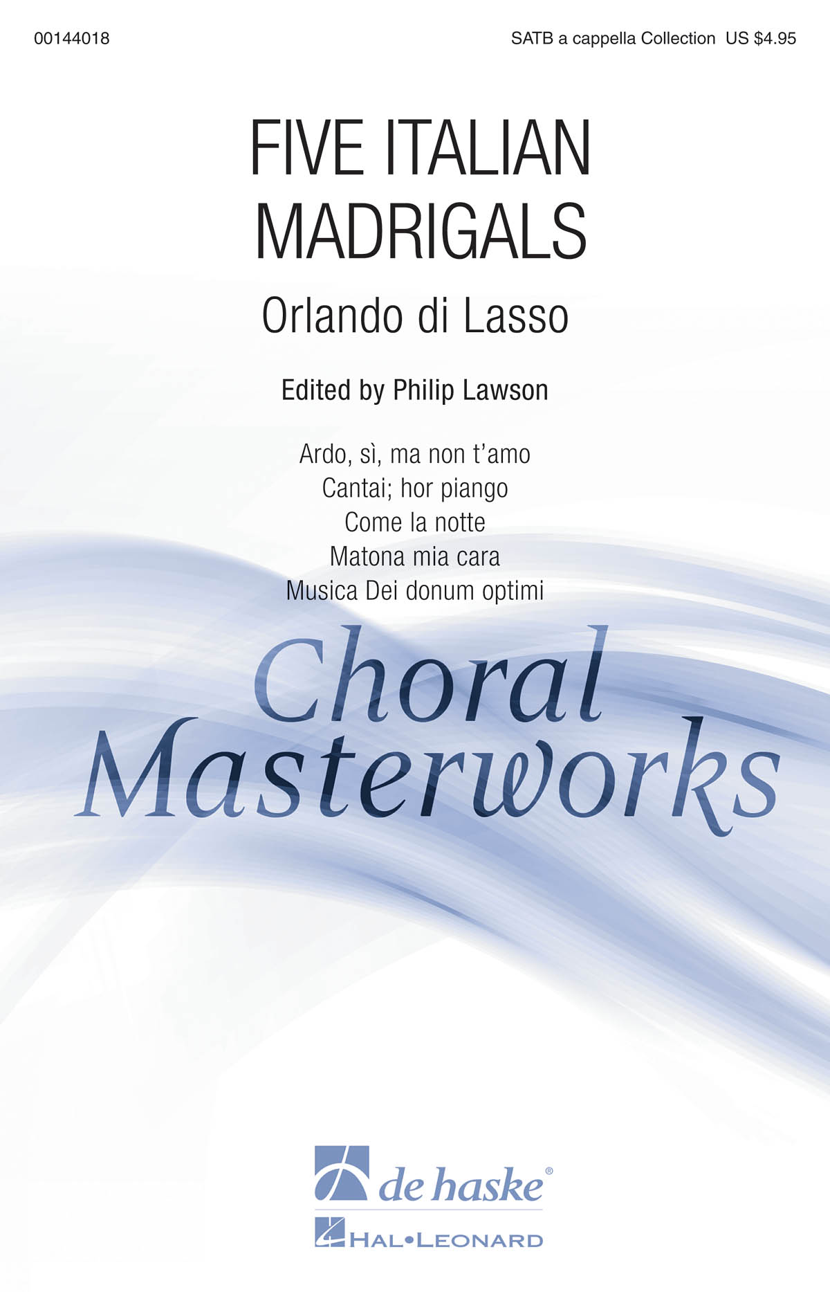 Five Italian Madrigals - Collection - noty pro sbor SATB a Cappella