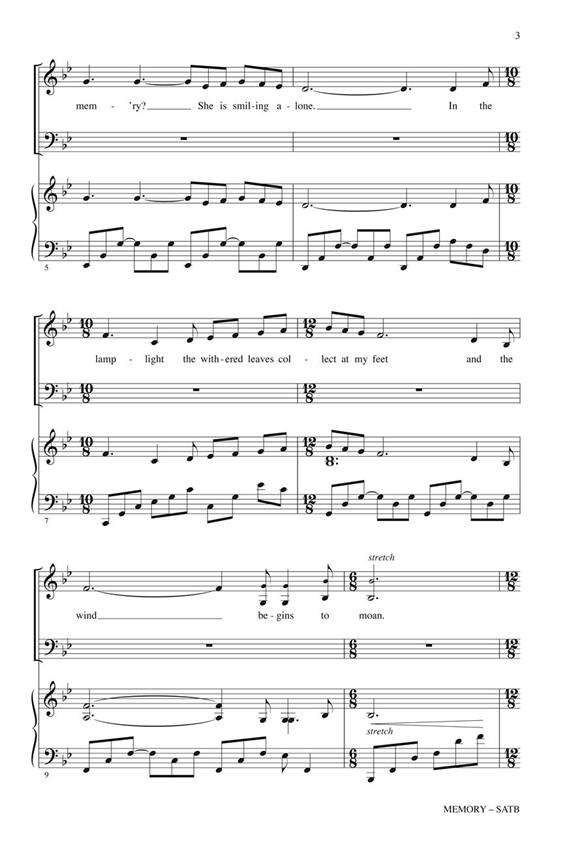 Memory - SATB - noty pro sbor SATB