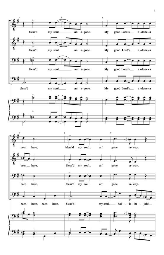 My Good Lord's a-Done-a Been Here - pro sbor TTBB a Cappella