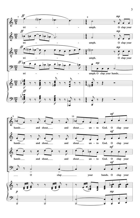 O Clap Your Hands - pro sbor SATB
