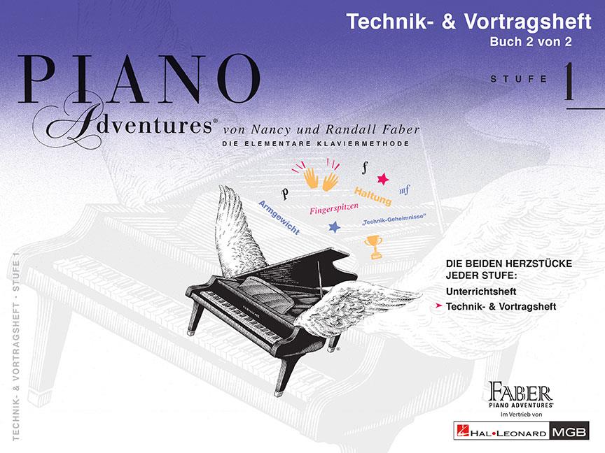 Piano Adventures: Technik- & Vortragsheft 1 - Stufe 1 (Buch 2 von 2)