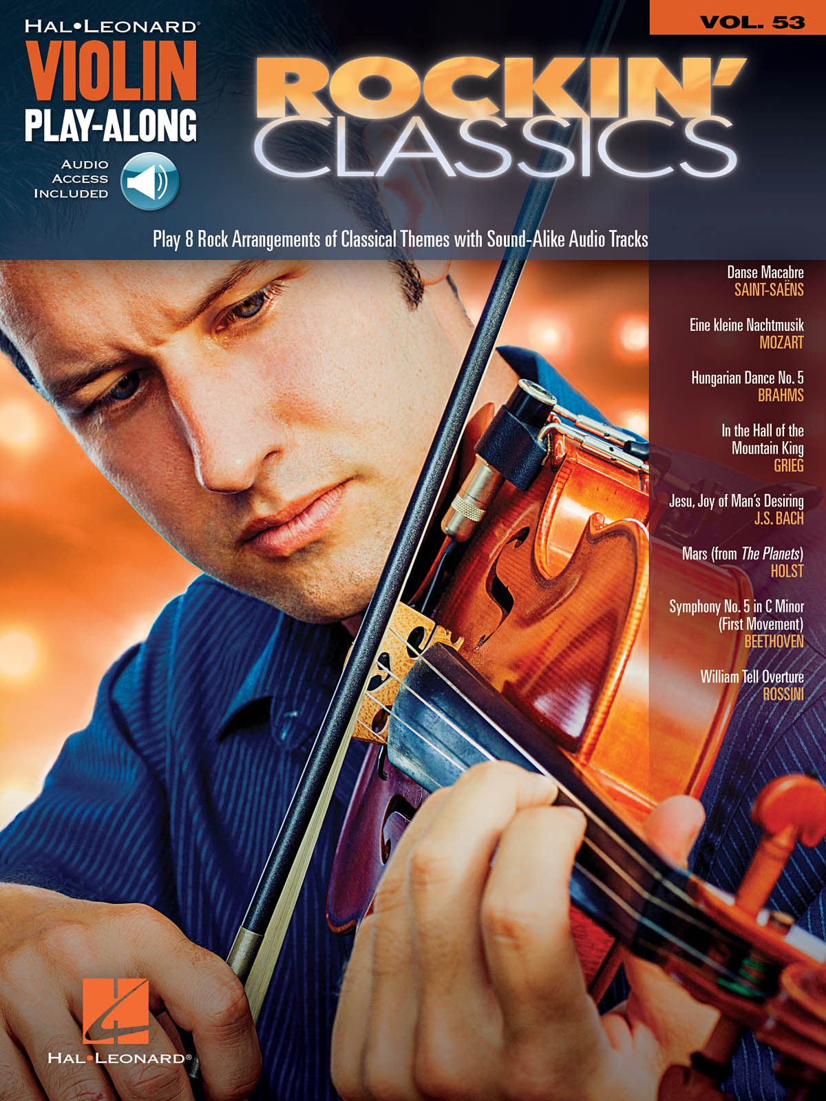 Rockin' Classics - Violin Play-Along Volume 53 - noty pro housle