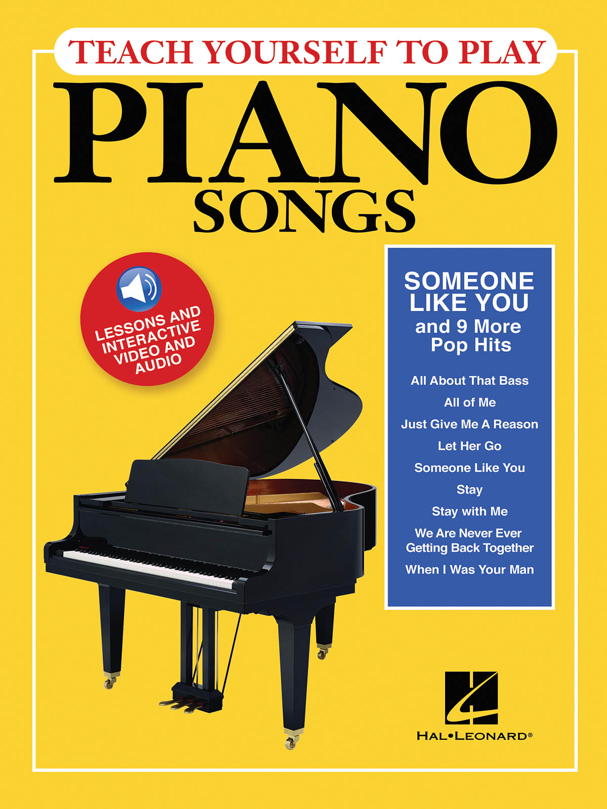 Someone Like You And 9 More Pop Hits - Teach Yourself To Play Piano Songs klavír učebnice