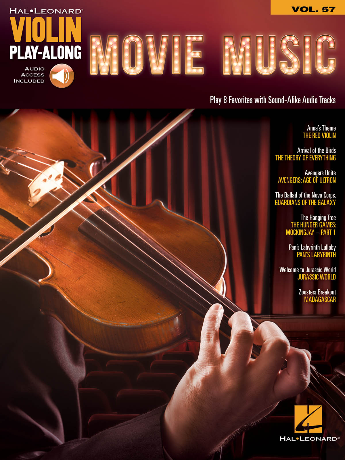 Movie Music - Violin Play-Along Volume 57