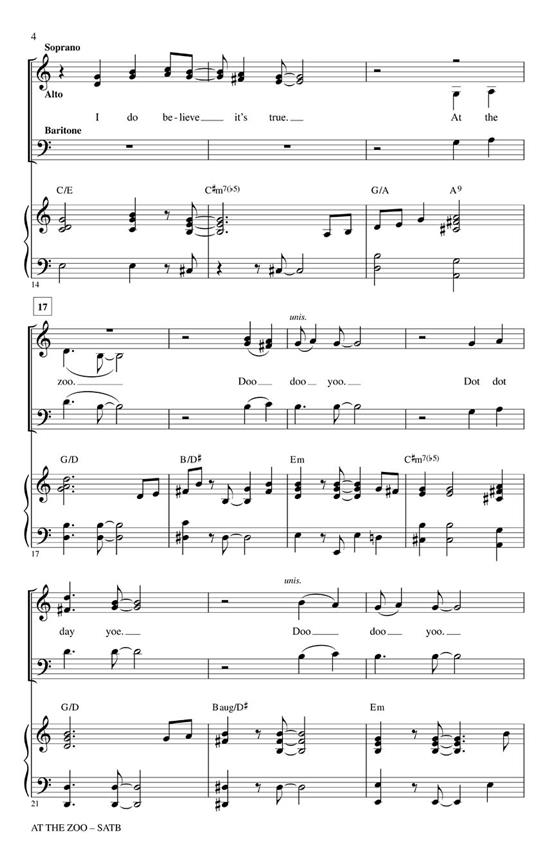 At the Zoo - pro sbor SATB
