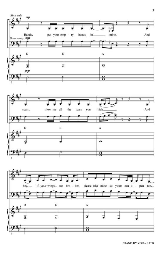Stand By You - pro sbor SATB