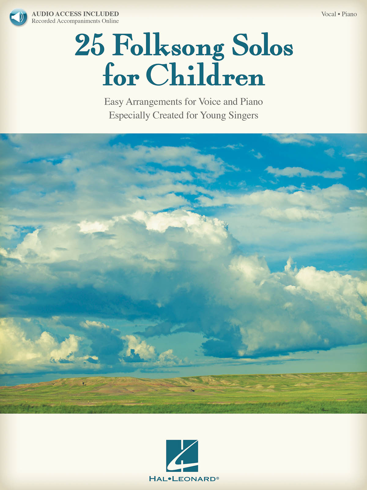 25 Folksong Solos for Children - Easy Arrangements for Voice and Piano, especially created for Young Singers - filmové písně pro zpěv a klavír