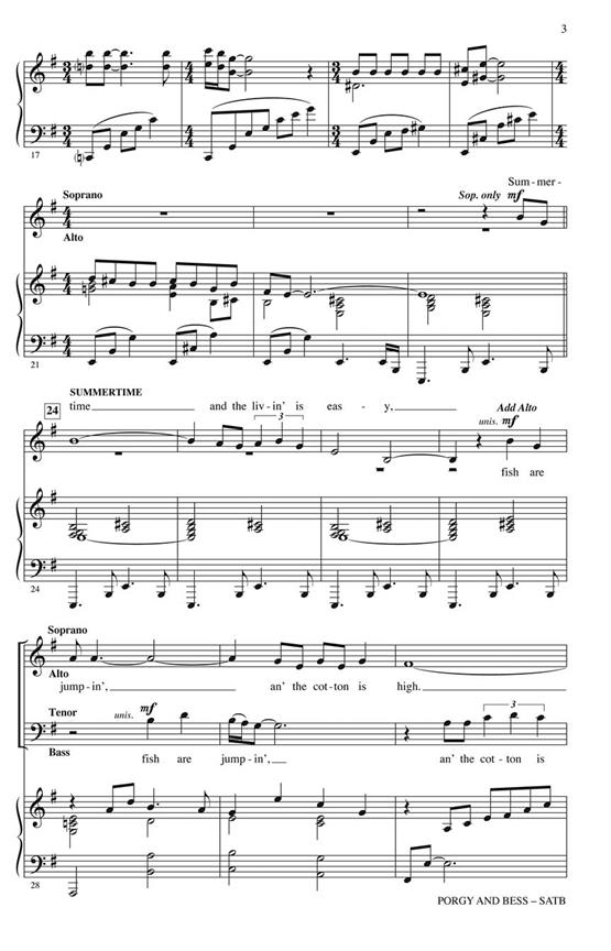 Porgy and Bess - Medley - písně pro sbor