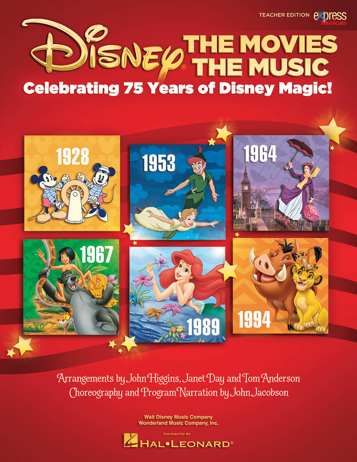 Disney: The Movies The Music - Celebrating 75 Years of Disney Magic! - písně pro zpěv