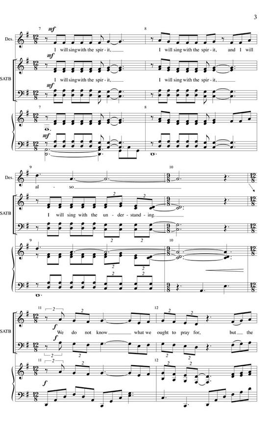 I Will Pray and Sing - pro sbor SATB