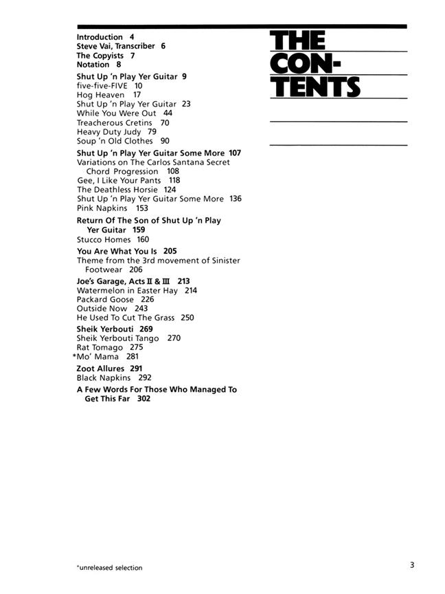 The Frank Zappa Guitar Book - Transcribed by and Featuring an Introduction by Steve Vai - noty na kytaru