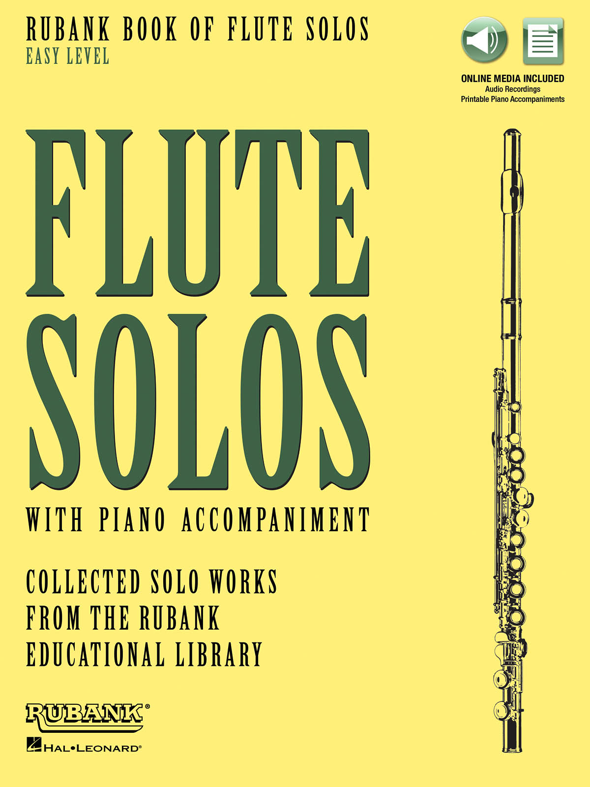 Rubank Book of Flute Solos - Easy Level - with Piano Accompaniment
