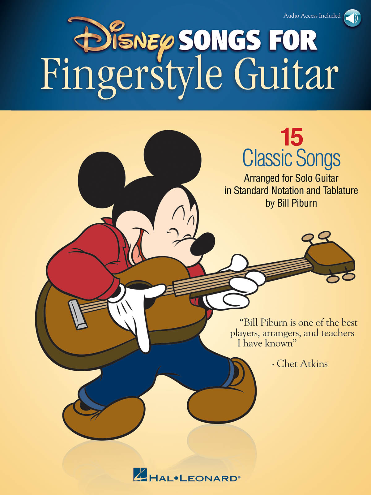 Disney Songs for Fingerstyle Guitar - 15 Classic Songs Arranged by Solo Guitar in Standard Notation and Tablature - noty na kytaru