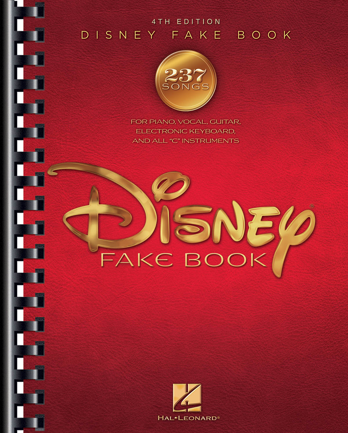 The Disney Fake Book - 4th Edition - PVG, Keyboard and all C Instruments