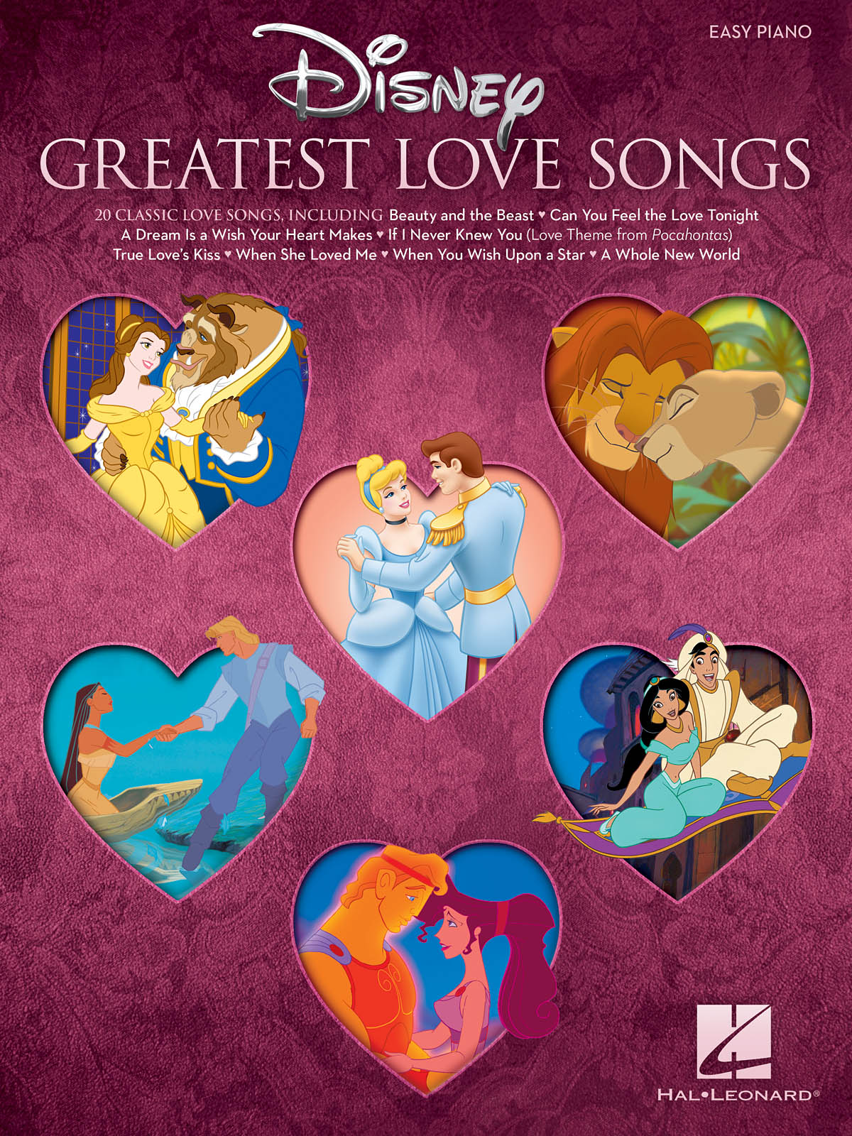 Disney Greatest Love Songs - Easy Piano Songbook klavír kniha pro děti