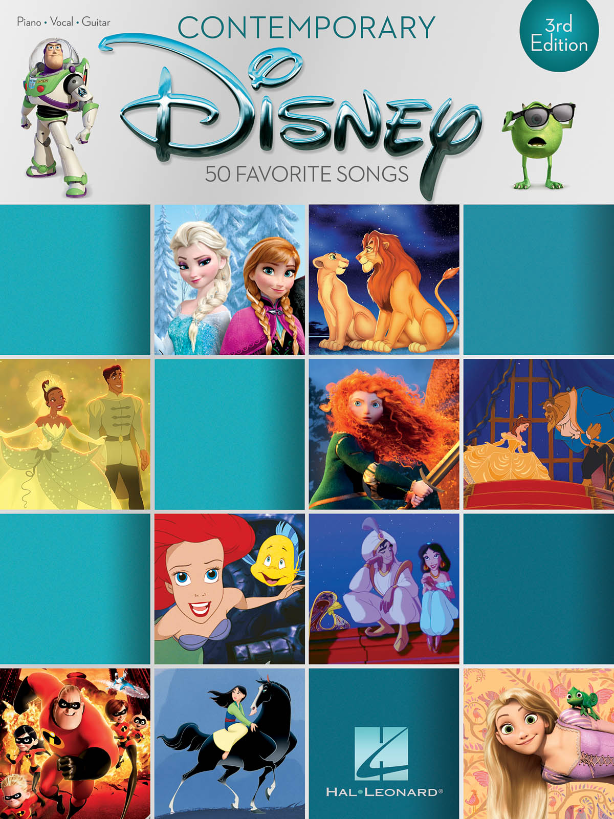 Contemporary Disney - 3rd Edition (PVG) - 50 Favorite Songs - noty pro zpěv a klavír s akordy na kytaru