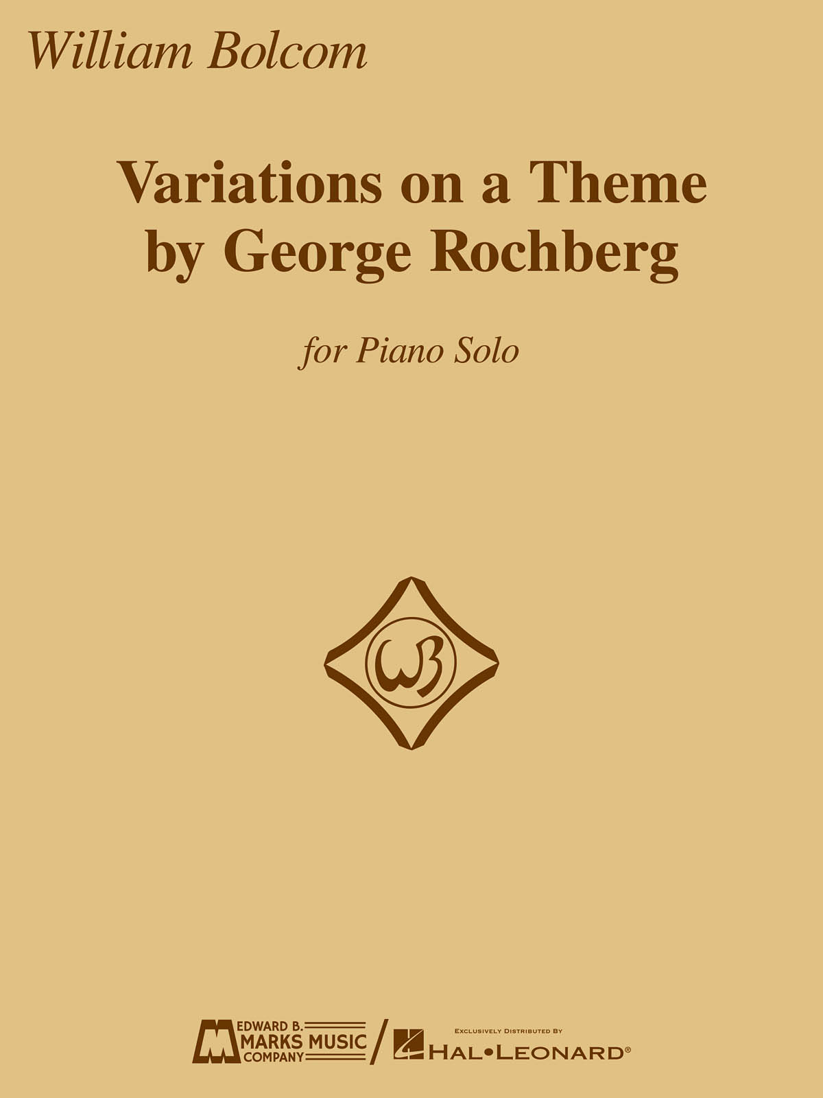 Variations on a Theme by George Rochberg - for Piano Solo - pro klavír