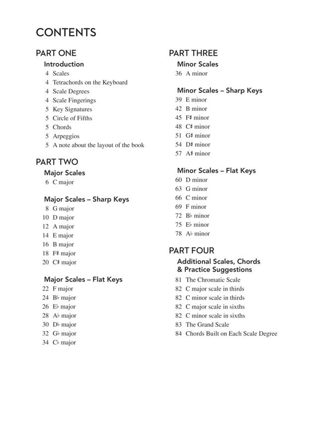 All-in-One Piano Scales, Chords & Arpeggios - For All Piano Methods - pro klavír