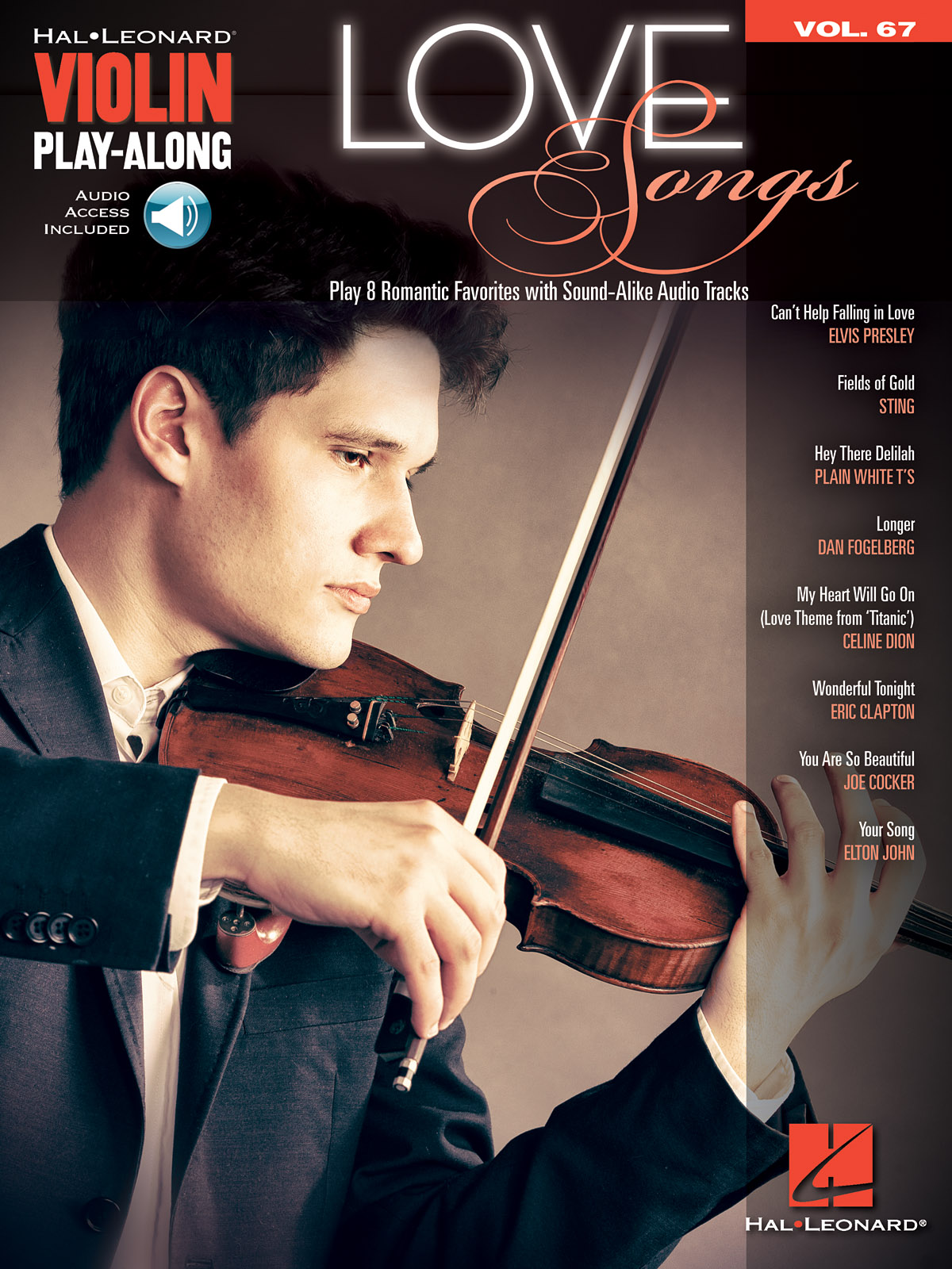 Love Songs - Violin Play-Along Volume 67 - noty pro housle