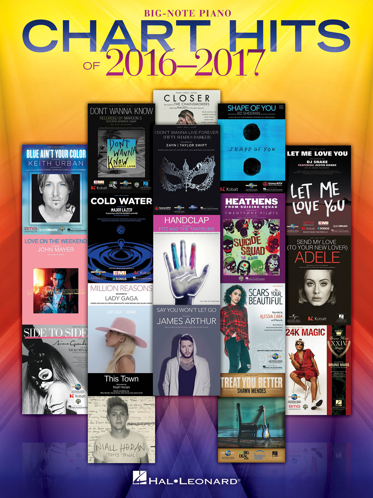 Chart Hits of 2016-2017 - noty pro klavír nebo keyboard