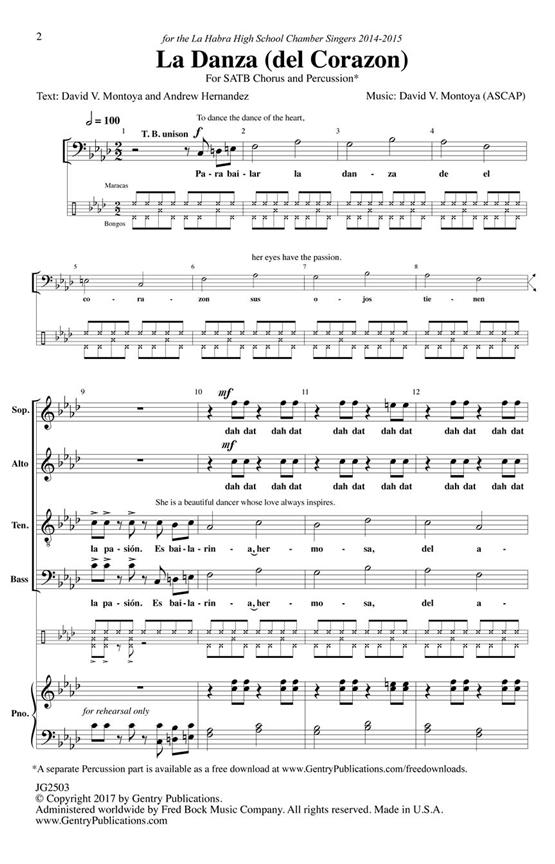La Danza Del Corazon - pro sbor SATB