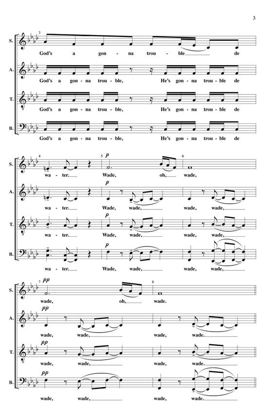 Wade in the Water - pro sbor SATB