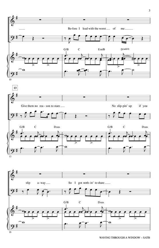 Waving Through a Window - from Dear Evan Hansen - pro sbor SATB