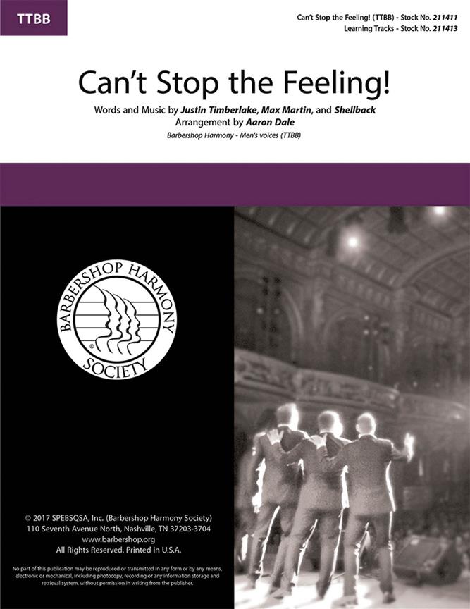 Can't Stop the Feeling! - pro sbor TTBB a Cappella