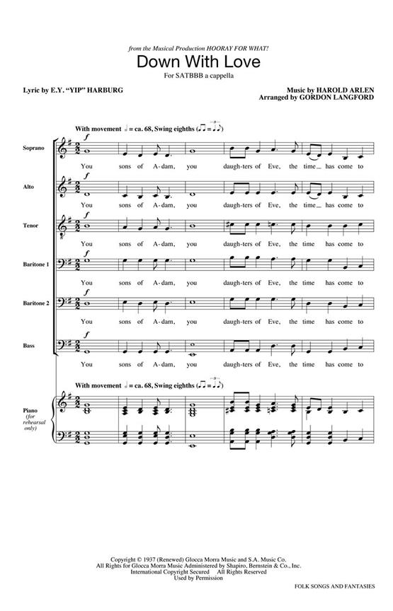 Folk Songs and Fantasies  noty pro sbor SATB a Cappella