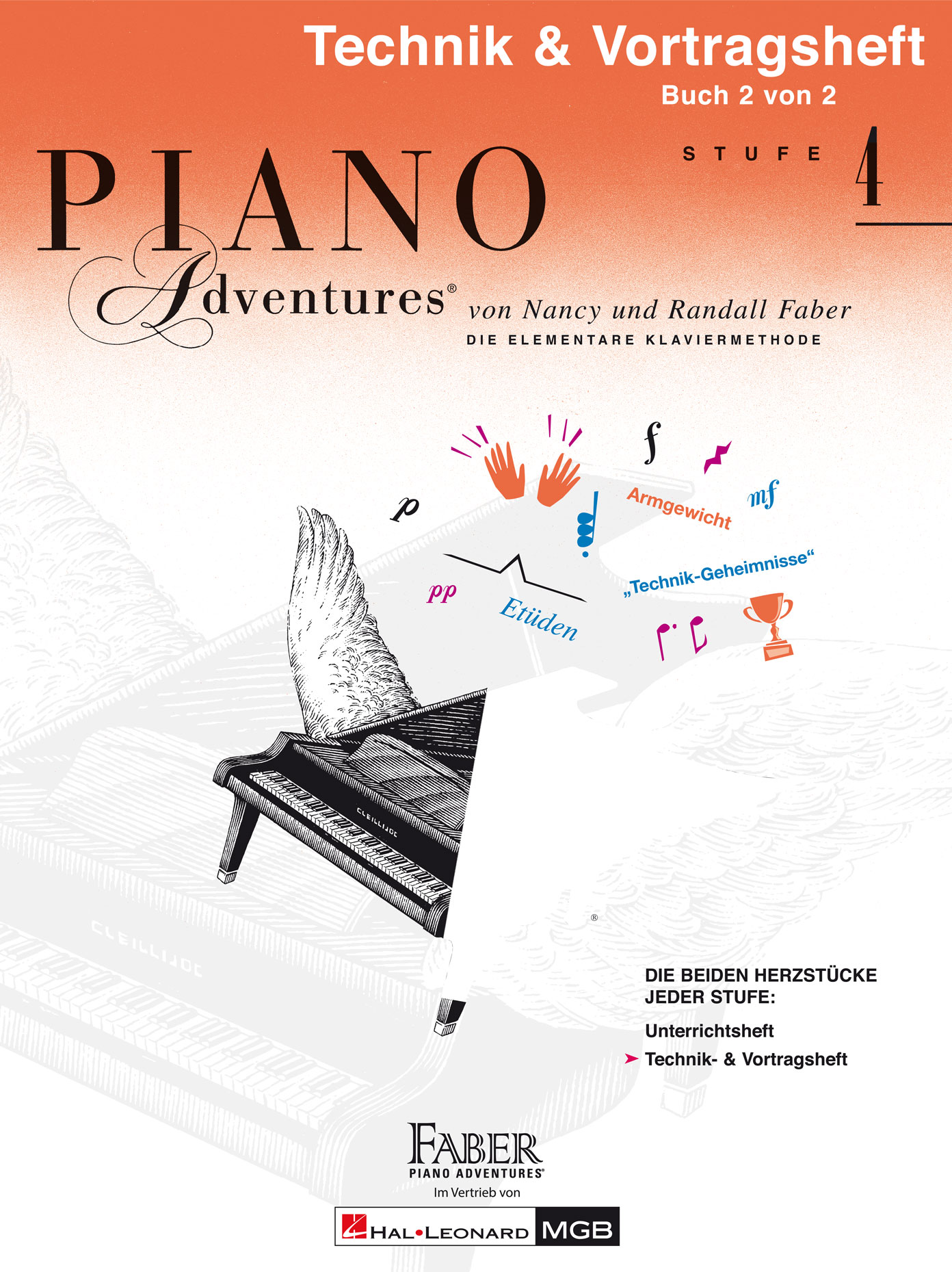 Piano Adventures: Technik- & Vortragsheft 4 - Buch 2 von 2