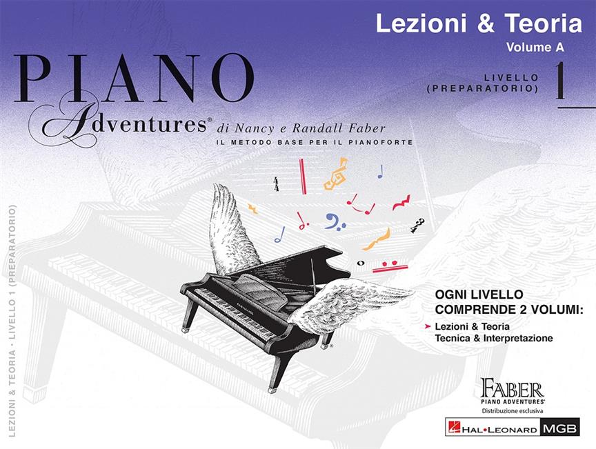 Piano Adventures - Lezioni & Teoria Livello 1  - Preparatorio, Volume A - Traduzione italiana