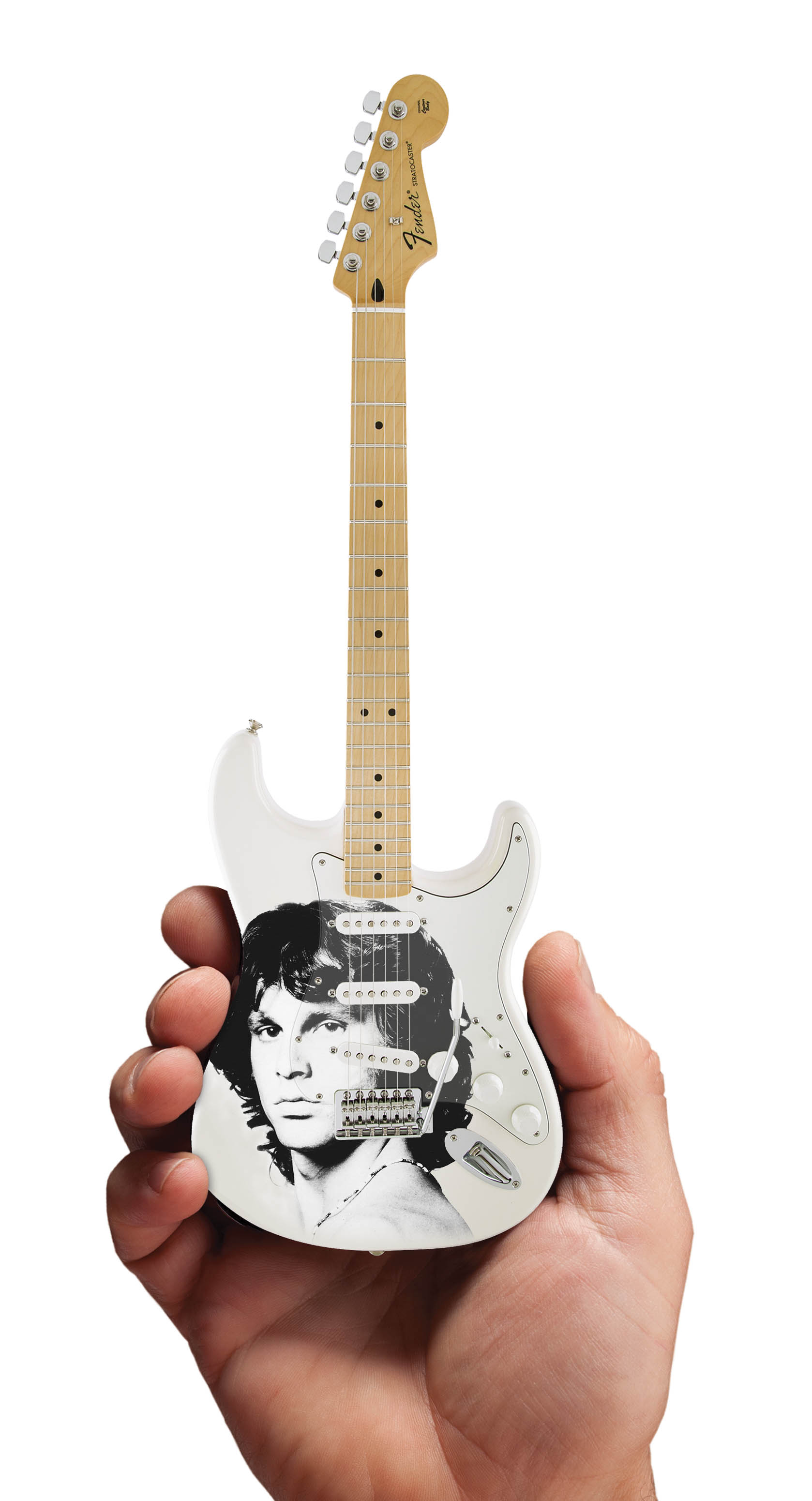 Jim Morrison Tribute Fender Stratocaster - Officially Licensed Miniature Guitar Replica - miniatura kytary