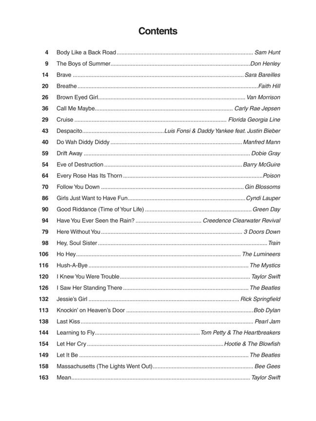 The Four Chord Songbook - 60 Favorites - písně pro zpěv, klavír s akordy pro kytaru