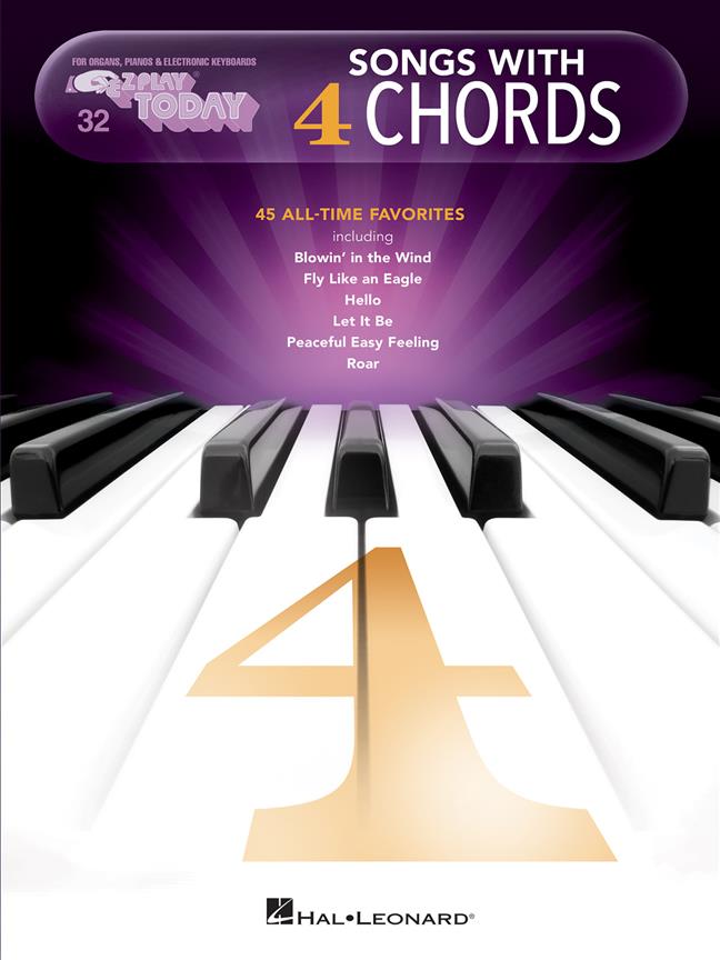 Songs with 4 Chords - E-Z Play Today Volume 32 - známé skladby na klavír