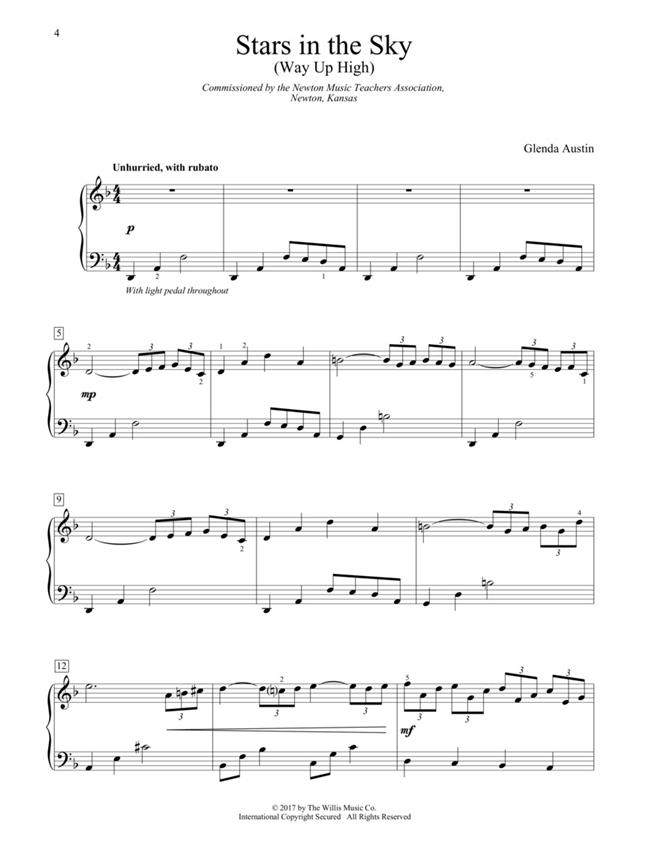 Stars in the Sky (Way up High) - Mid-Intermediate Level - pro klavír