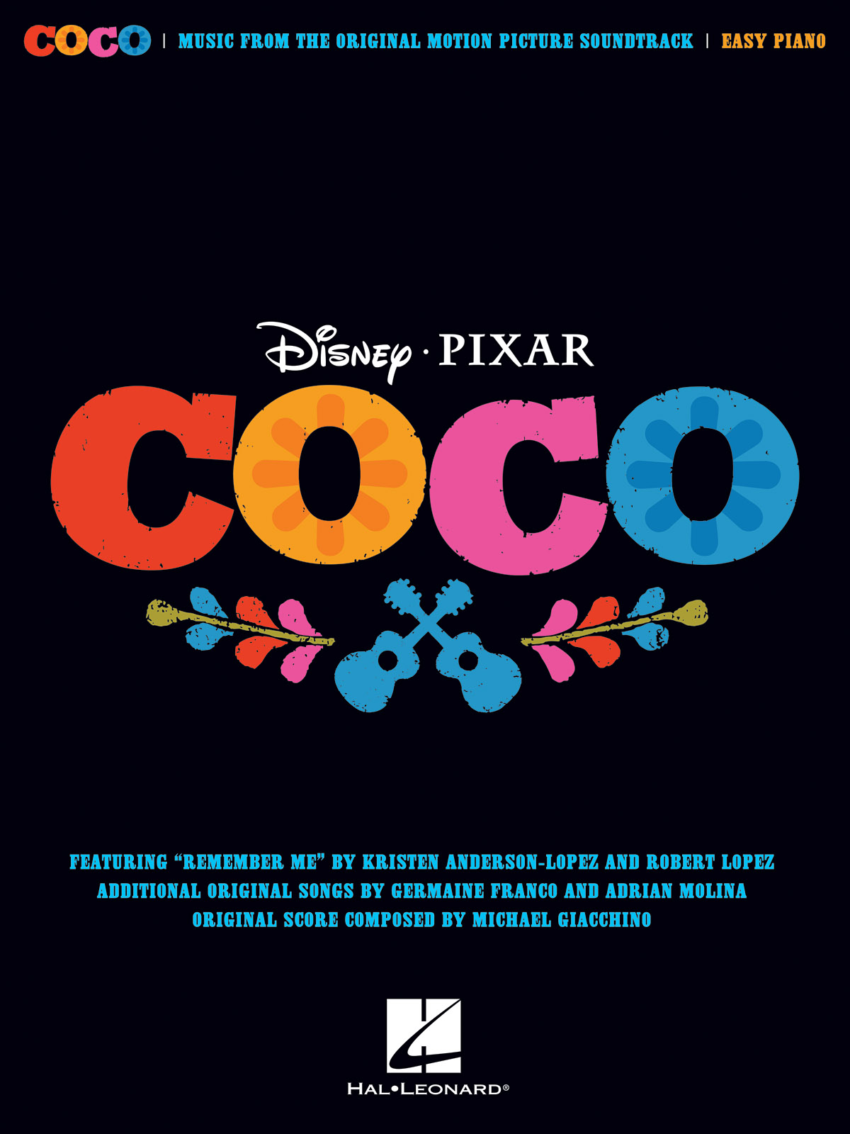 Disney/Pixar's Coco jednoduché skladby pro klavír