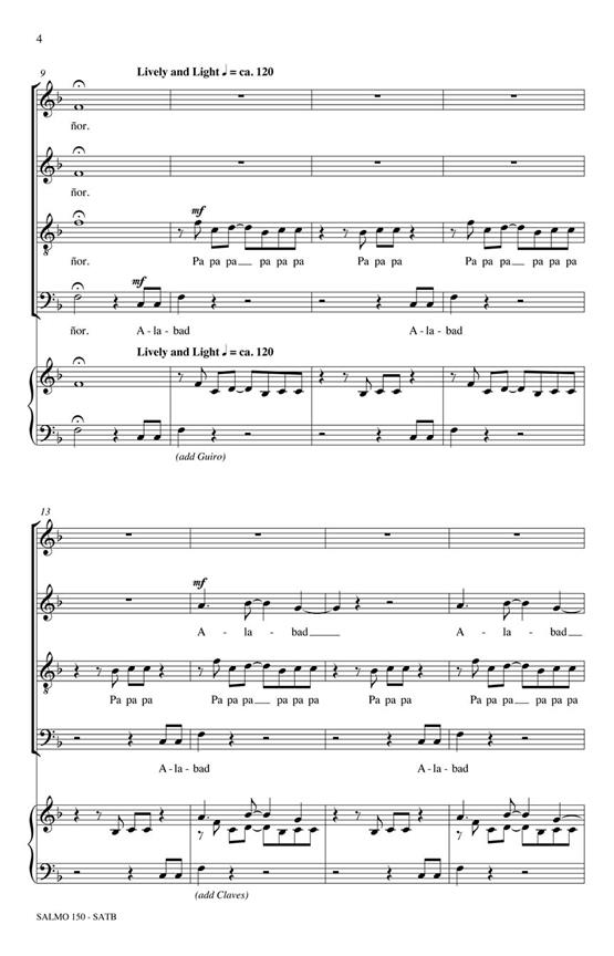 Salmo 150 - Rollo Dilworth Choral Series
