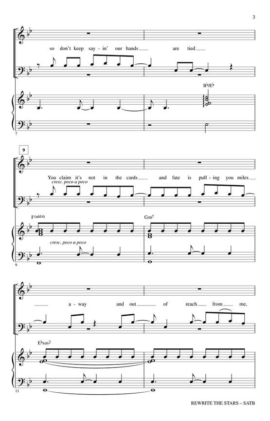 Rewrite the Stars - pro sbor SATB