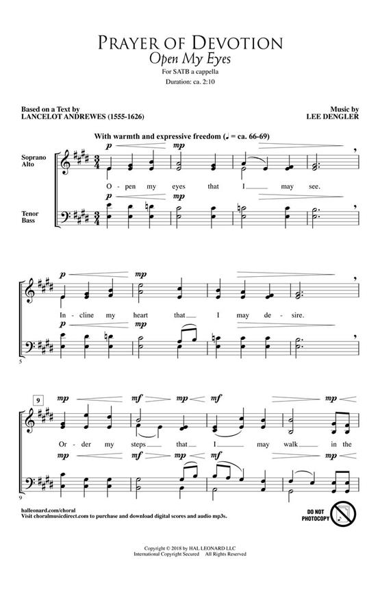 Prayer of Devotion - Open My Eyes