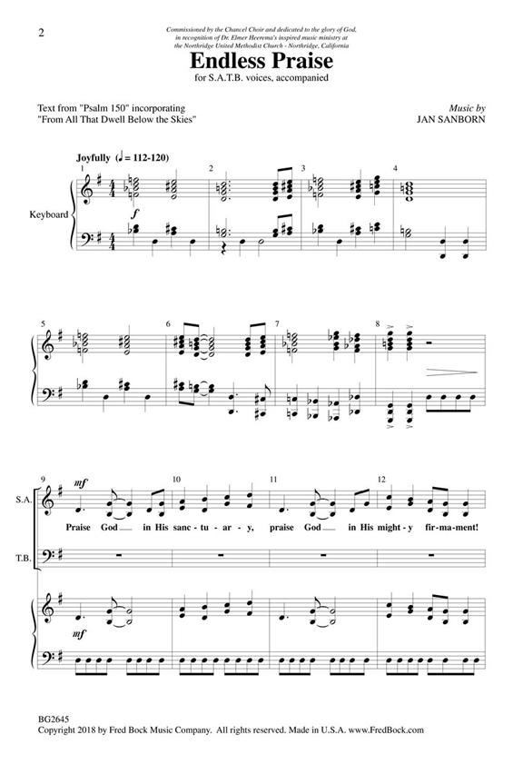 Endless Praise - pro sbor SATB