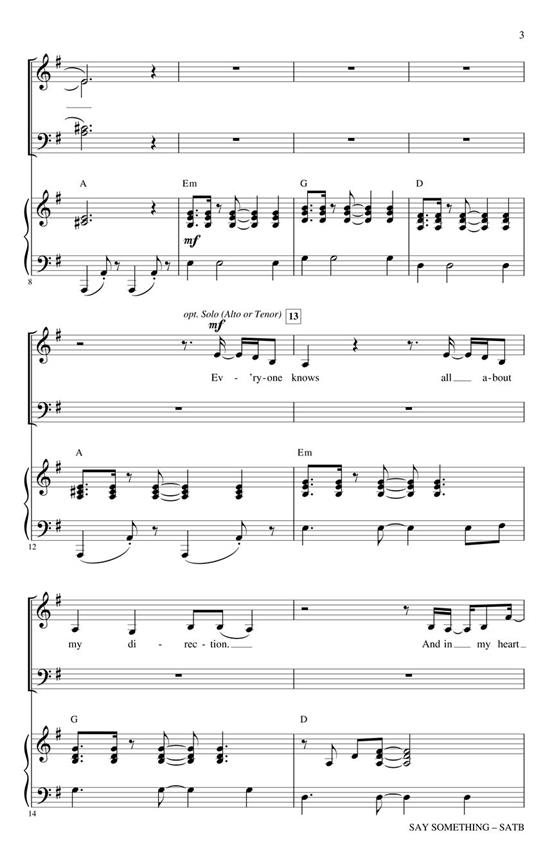 Say Something - pro sbor SATB